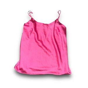Express hot pink satin top
